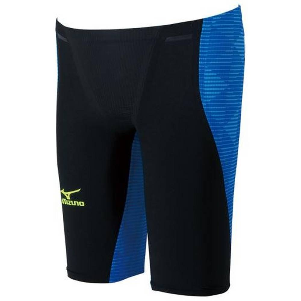 Mizuno Men's GX-Sonic III ST Jammer Swimsuit Black/Royal (570001-YMF)